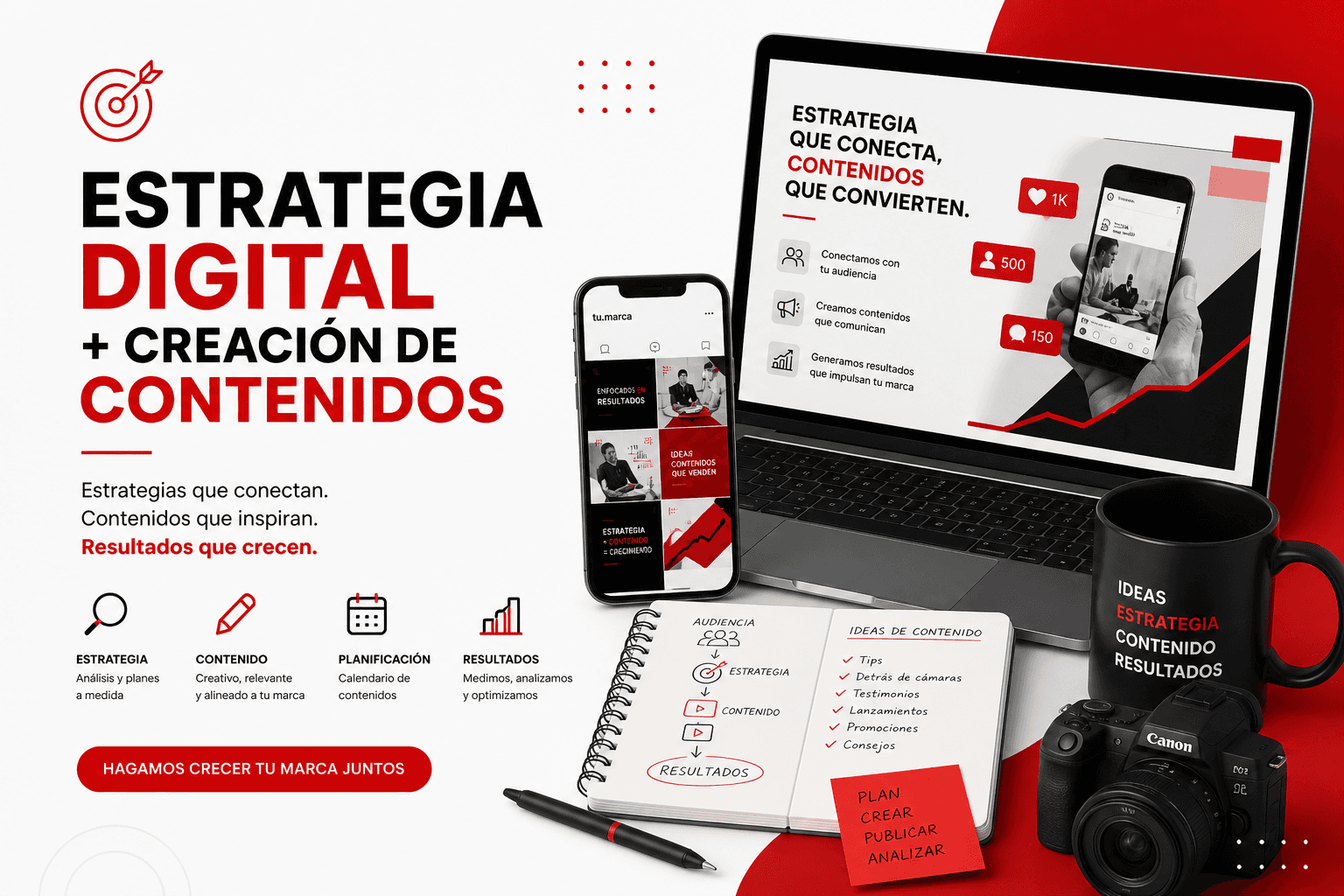 Estrategia digital y creación de contenidos